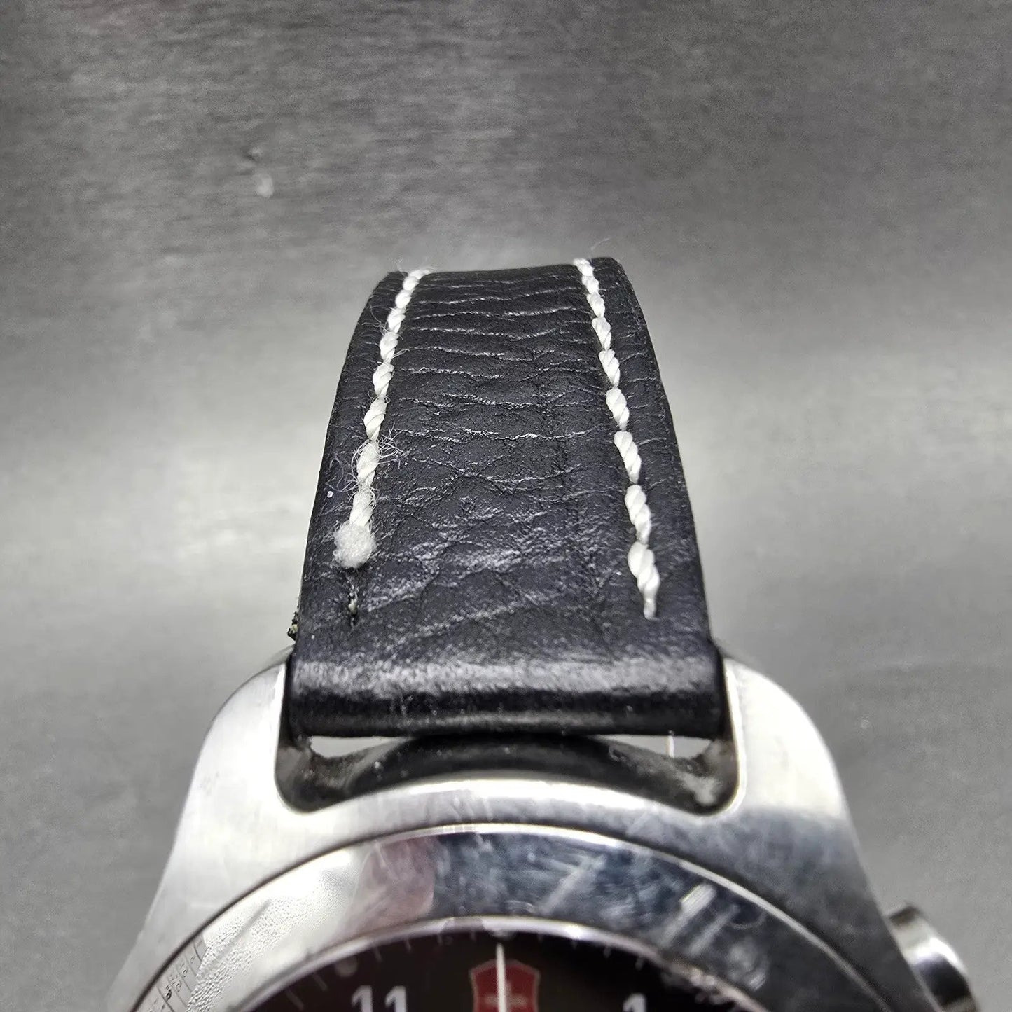 Victorinox Swiss Army Chronograph Watch Men 40mm Black Dial Steel READ!!! NewBat5