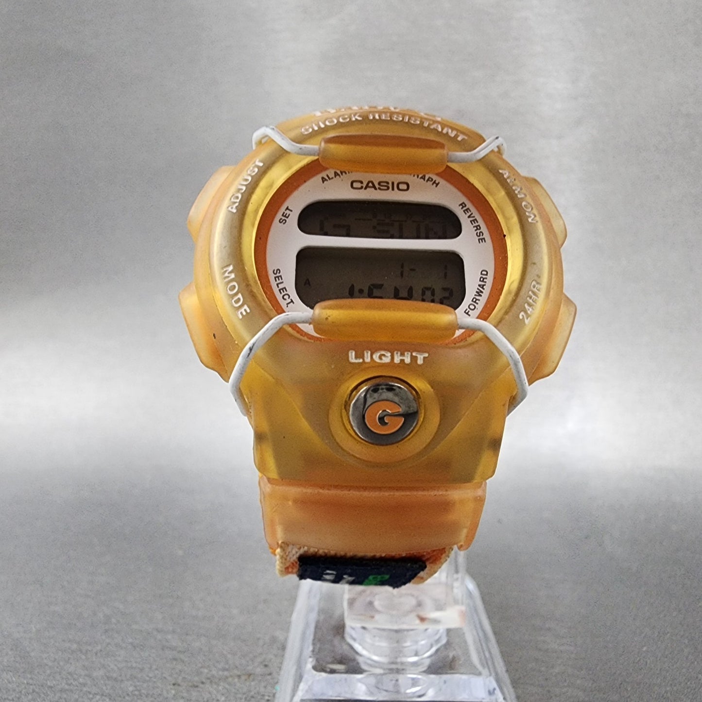Casio BabyG Watch Women 39mm Digital Orange Alarm Chrono BG350 New Battery5