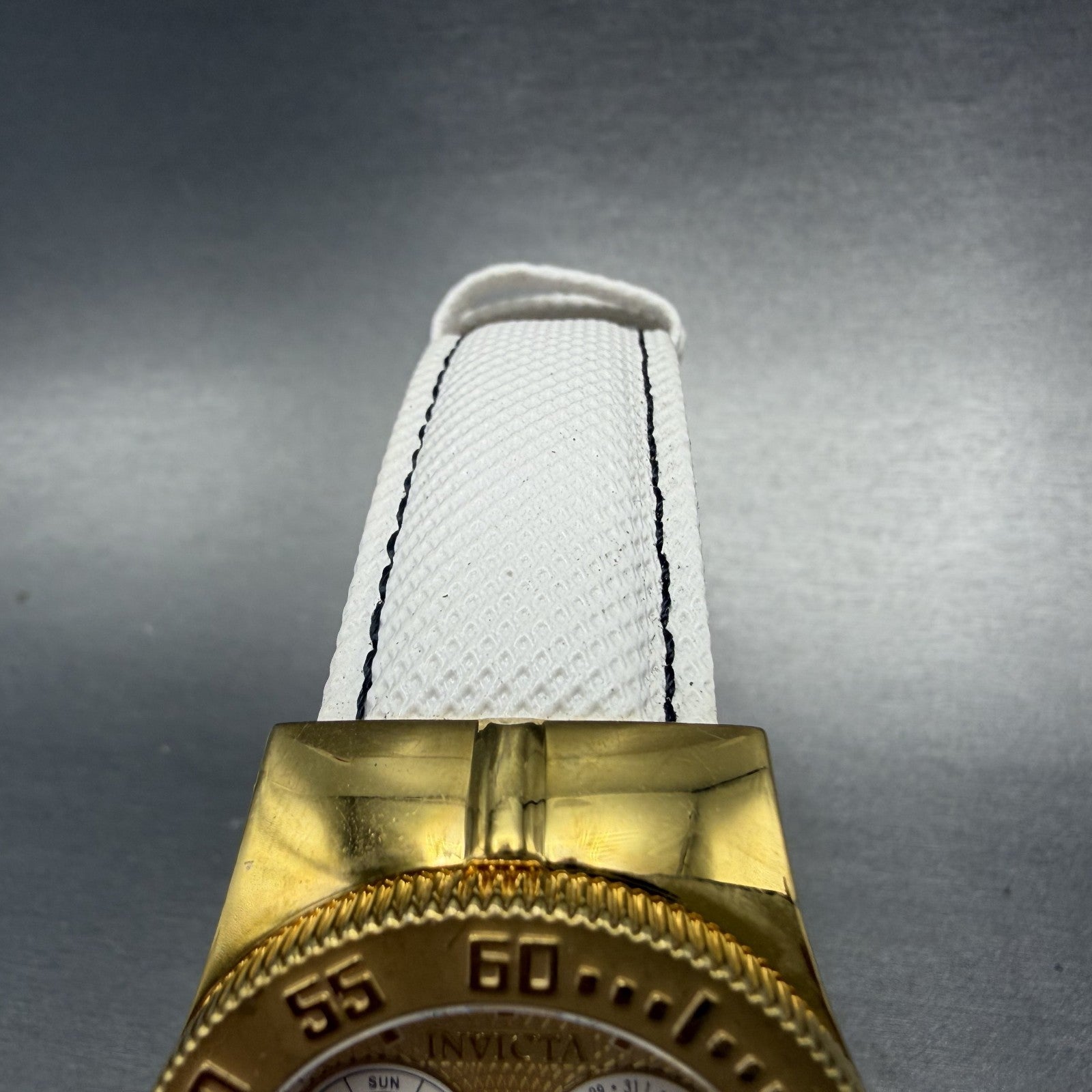 Invicta Wildflower Watch Women 37mm Gold Dial Gold Tone Daydate 5924 New Batt4