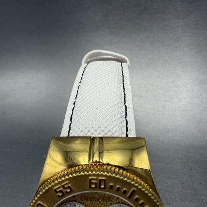 Invicta Wildflower Watch Women 37mm Gold Dial Gold Tone Daydate 5924 New Batt4