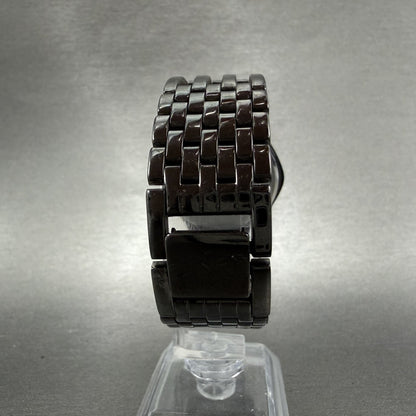Seiko Pulsar Watch Men 35mm Black Dial Black Tone Date V732-X091 New Battery7