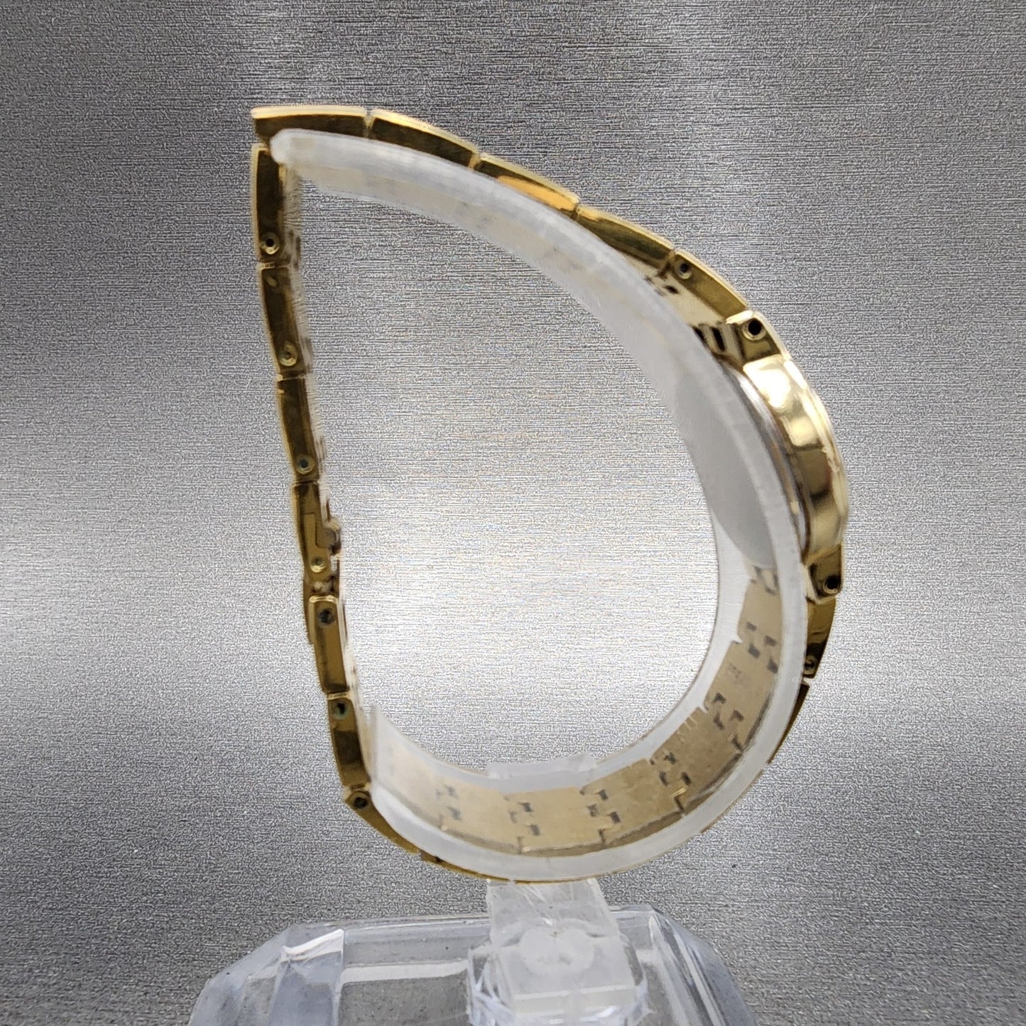 Seiko Watch Women 20mm Champagne Dial Gold Tone Round 4n000191 New Battery8