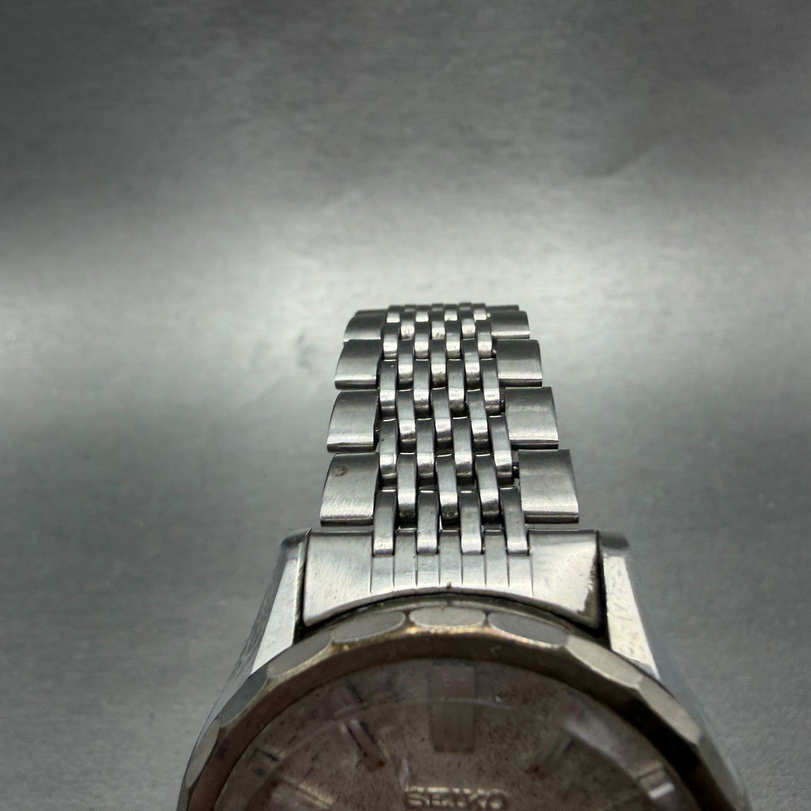 Seiko Business A Watch Men 37mm Silver Dial Silver Tone Daydate 8346-9010 PARTS5