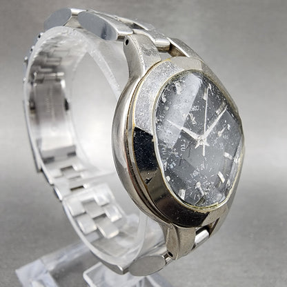 Seiko Lukia Watch Women 31mm Black Dial Silver Tone Daydate Round New Battery