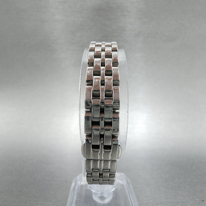 Citizen EcoDrive Tank Watch Women 15mm White Dial Steel Crystal Bezel Runs A1237