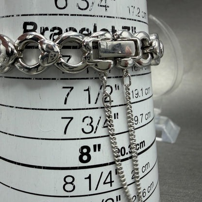 Seiko Tisse Watch Women 18mm White Dial Silver Tone Hearts 1F20-1B20 New Batt F410