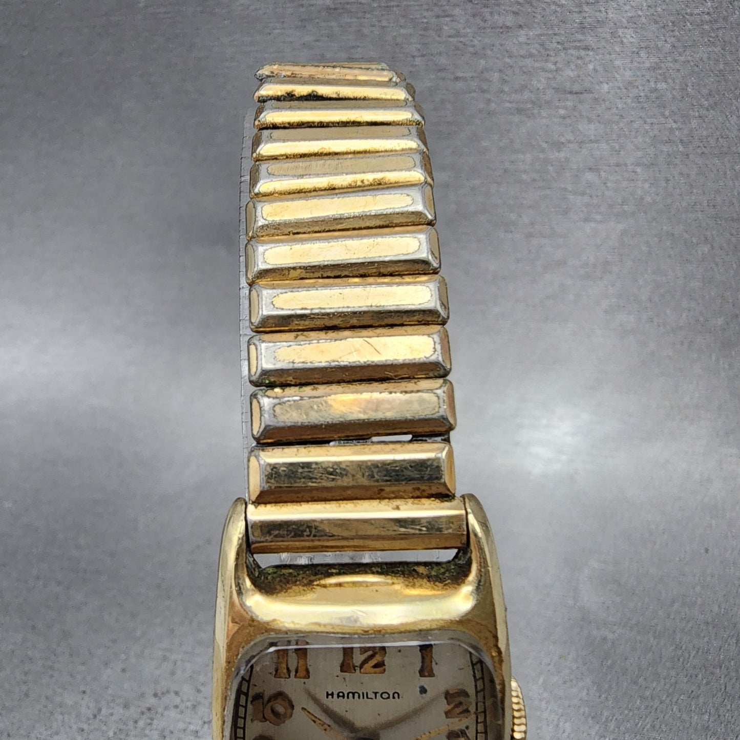 Hamilton Boulton Watch Men 23mm Cream Dial 14K Gold Filled Manual Wind Runs VTG4