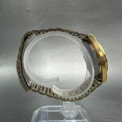 Seiko Spirit Watch Men 35mm Champagne Dial Gold Tone READ!!! Daydate New Battery8
