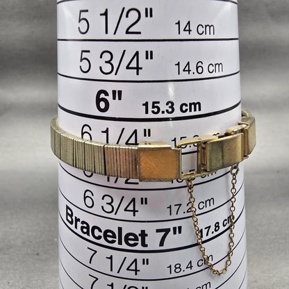 Seiko Watch Women 18mm Gold Dial Gold Tone Oval 17-3440 Manual Wind Runs VTG9