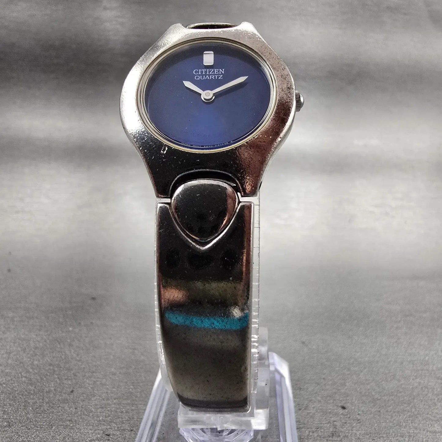 Citizen Watch Women 25mm Blue Dial Silver Tone Round 5920-S97679 New Battery5