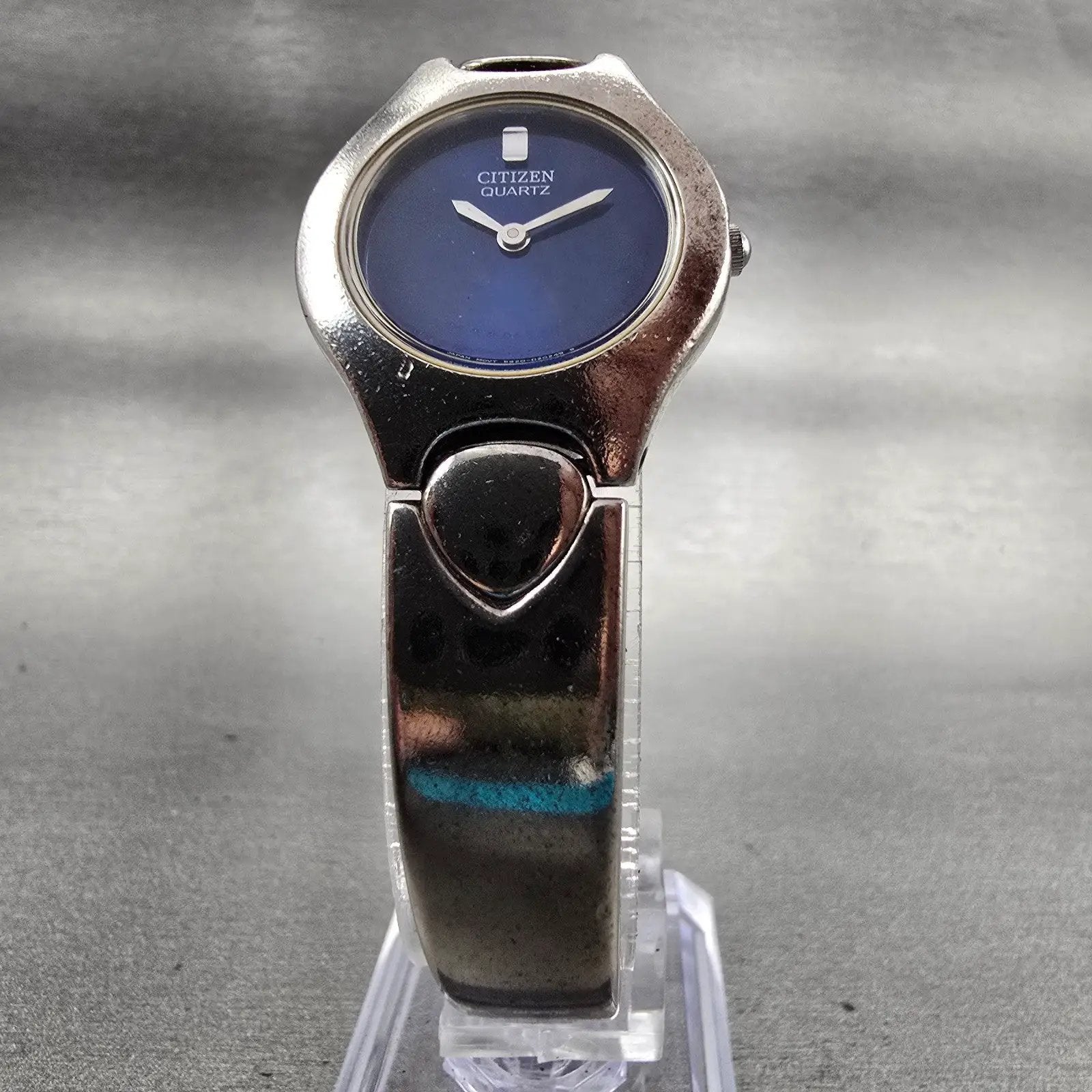 Citizen Watch Women 25mm Blue Dial Silver Tone Round 5920-S97679 New Battery5