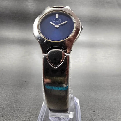 Citizen Watch Women 25mm Blue Dial Silver Tone Round 5920-S97679 New Battery5