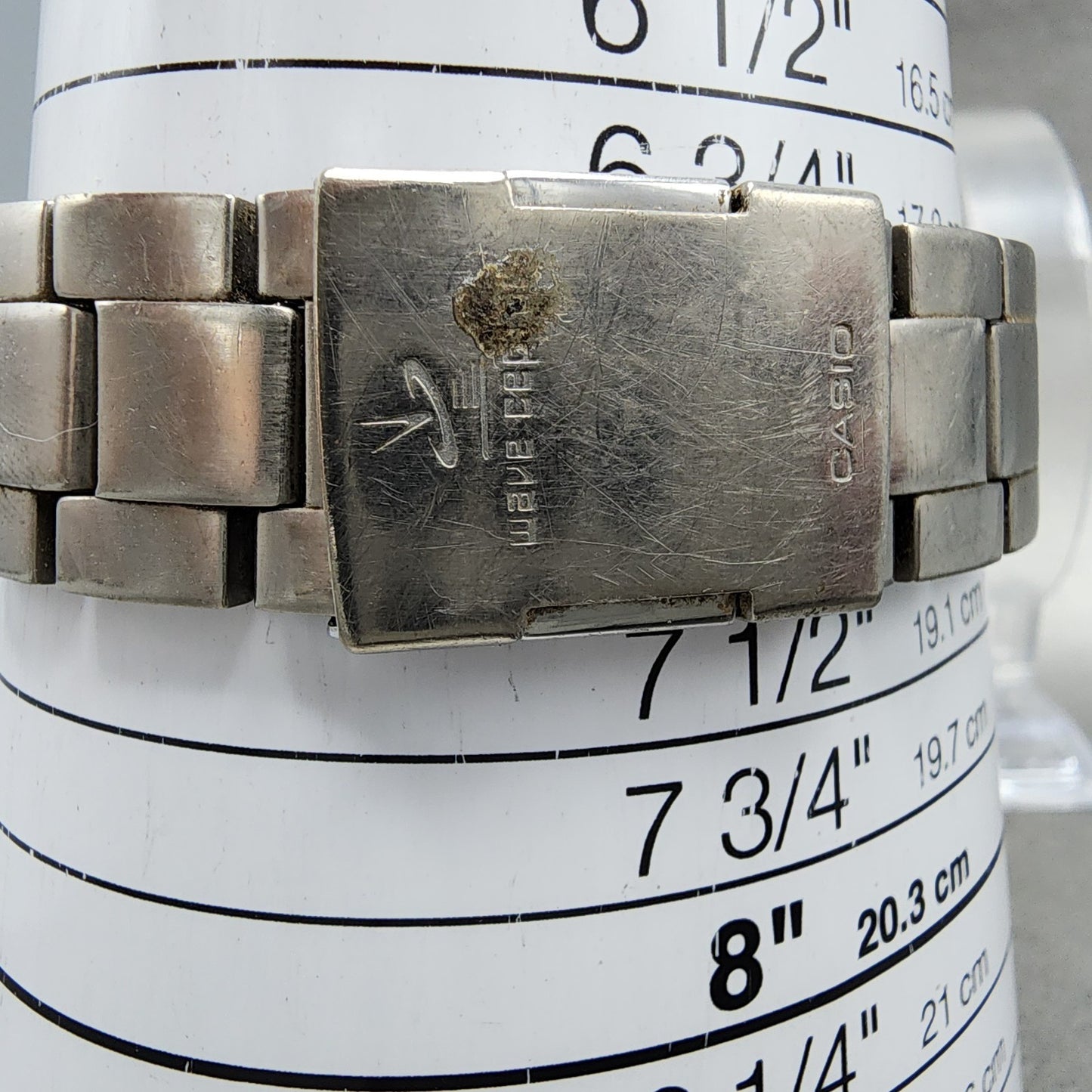 Casio Waveceptor WVQ500 Watch Men 42mm Black Dial Steel Analog Digital Chrono10