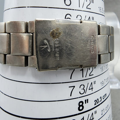 Casio Waveceptor WVQ500 Watch Men 42mm Black Dial Steel Analog Digital Chrono10