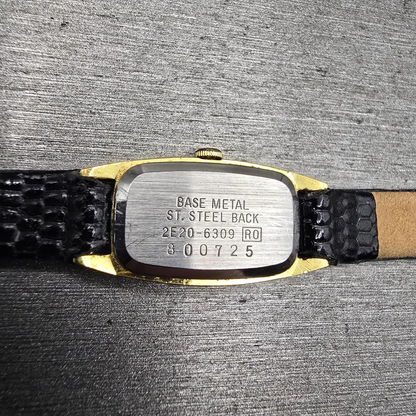 Seiko Watch Women 13mm White Dial Gold Tone Oval 2E20-6309 New Battery Vintage10