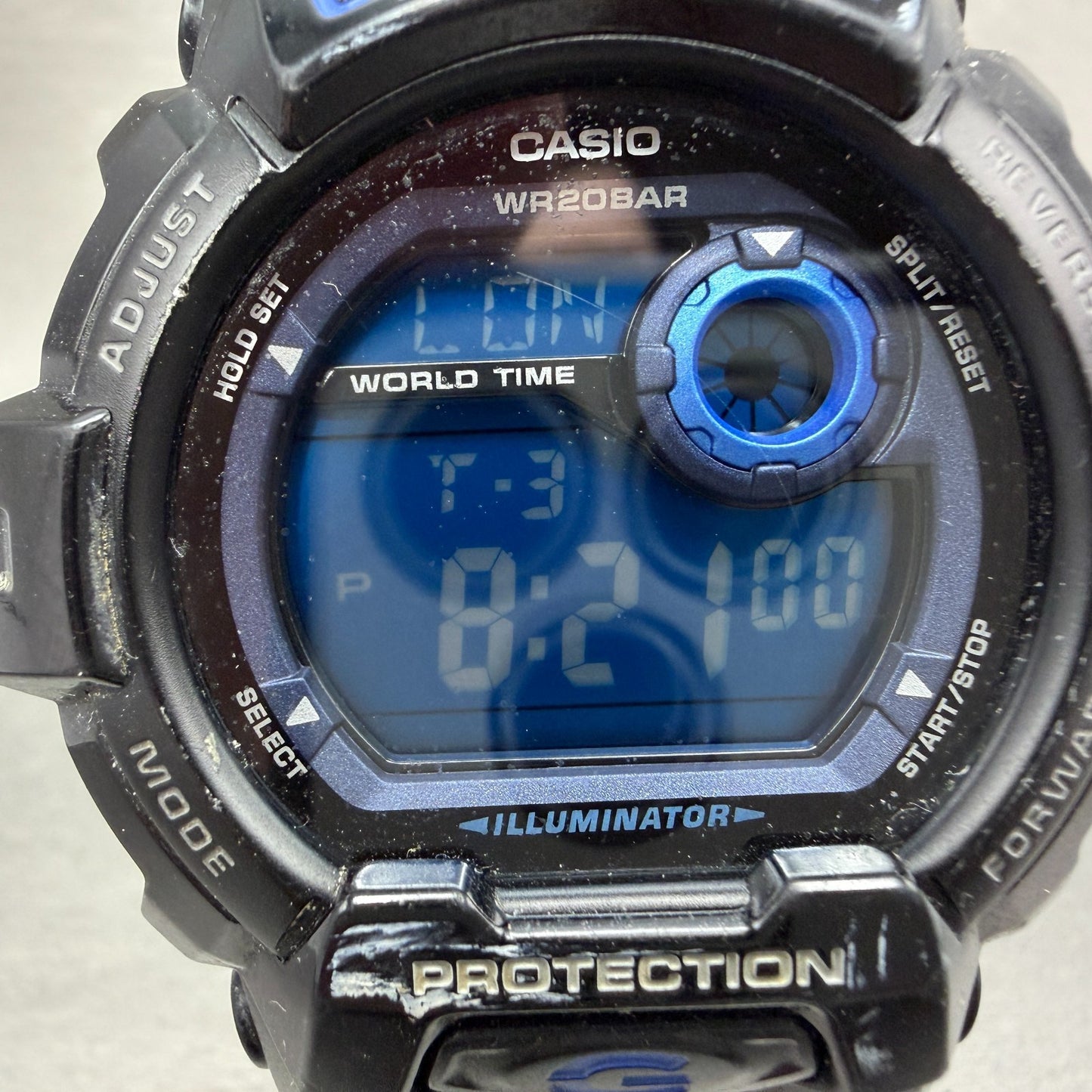 Casio G-Shock G-8900A Watch Men 52mm Digital Black blue Round  New Battery1
