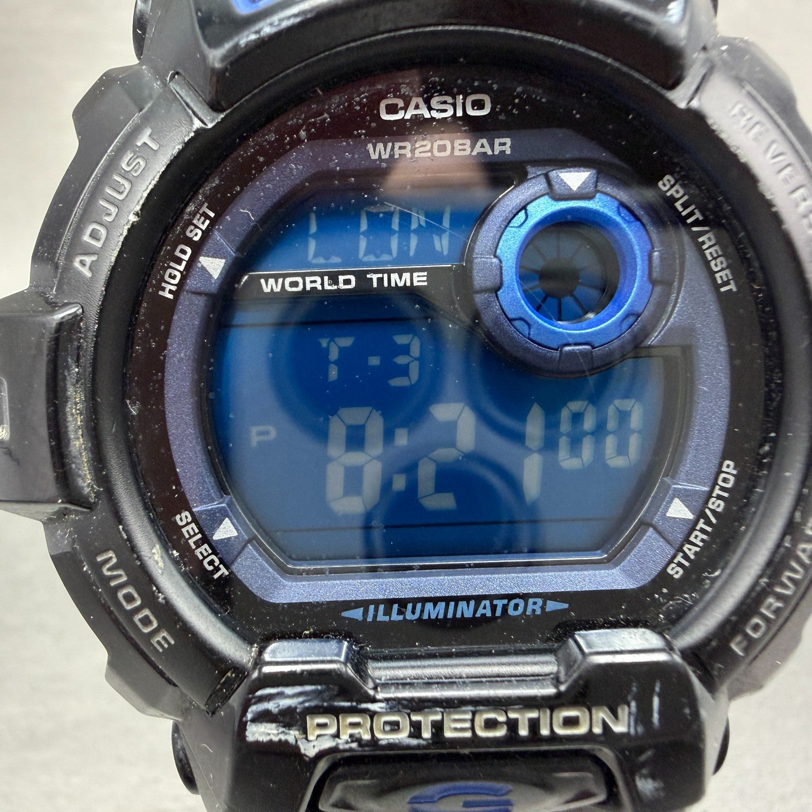 Casio G-Shock G-8900A Watch Men 52mm Digital Black blue Round  New Battery1