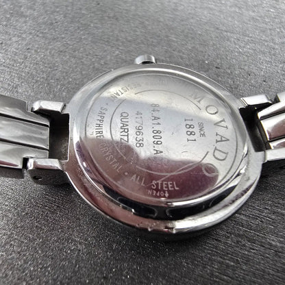 Movado Harmony Watch Women 23mm Mirror Dial Silver Round Bangle 84.A1.809.A PART10