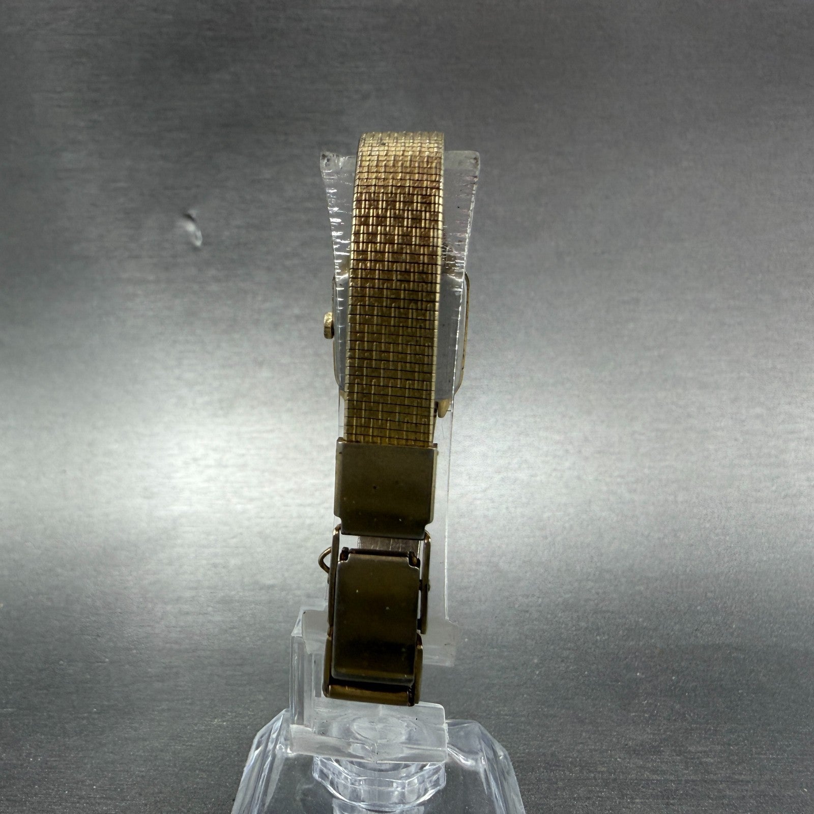 Seiko Tank Watch Women 17mm Champagne Dial Gold Tone VTG 2B20-5000 New Battery7