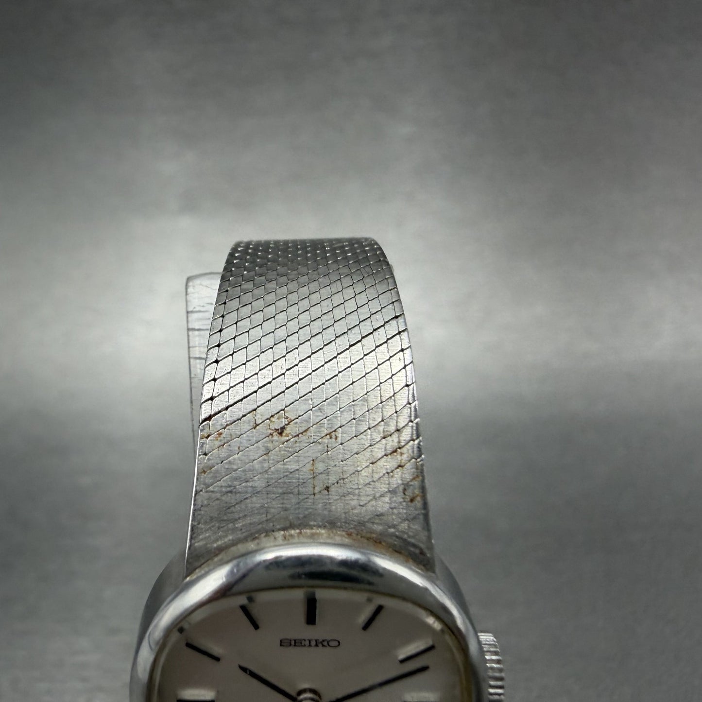Seiko Watch Women 21mm Silver Dial Silver Tone Round Manual 11-4670 Runs4