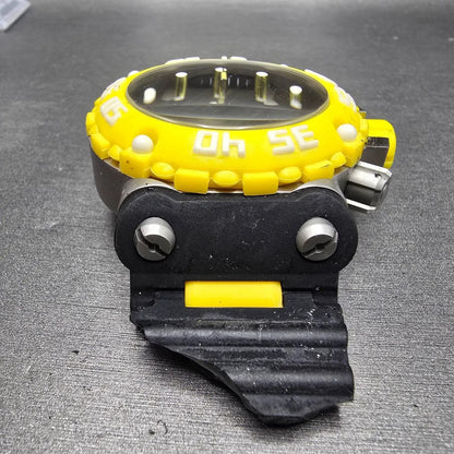 Invicta Chronograph Dive Watch Men 50mm Black Dial Steel Yellow 10038 NewBatt JK2