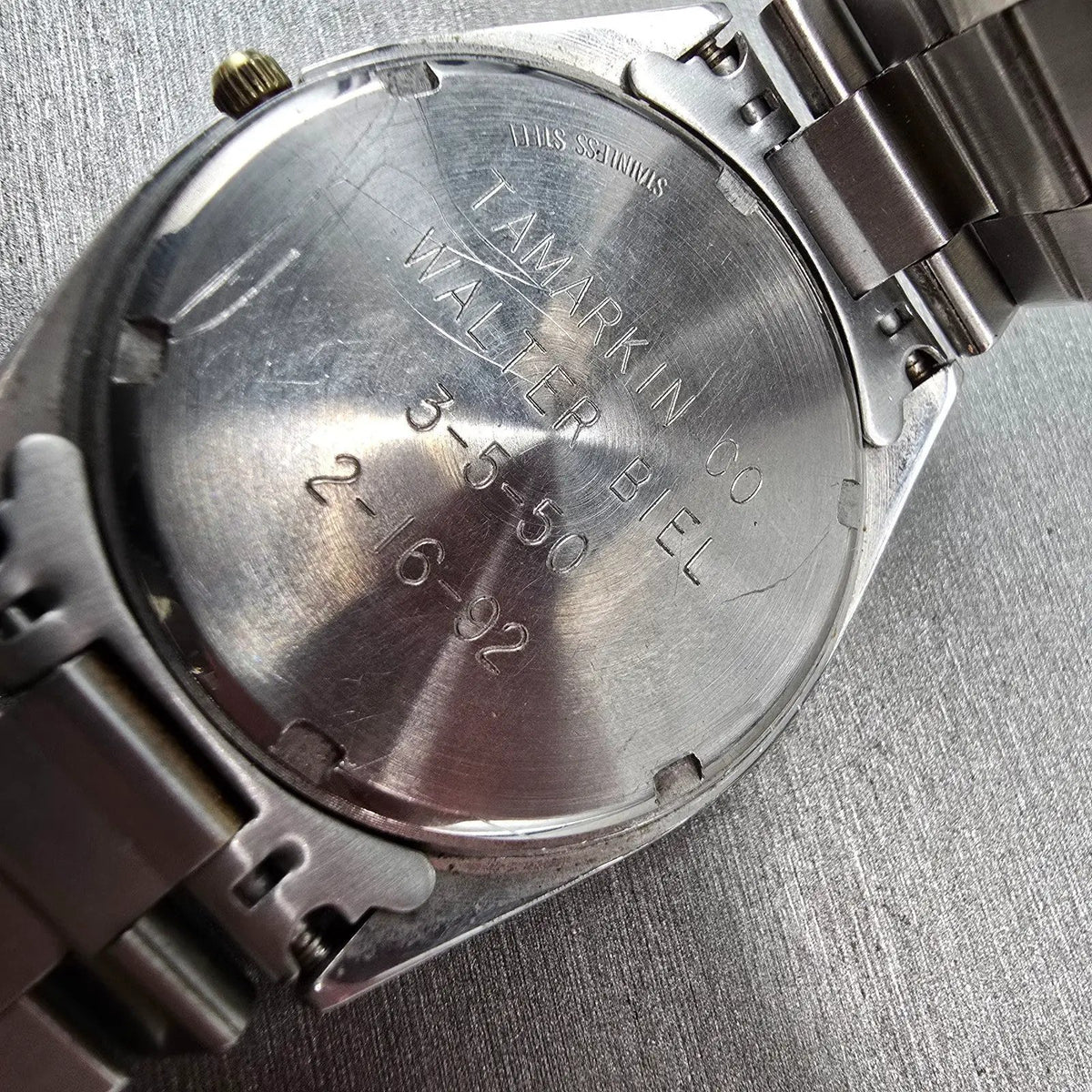 Wittnauer President Watch Men 35mm White Dial Two Tone Date Round QWR New Batt10