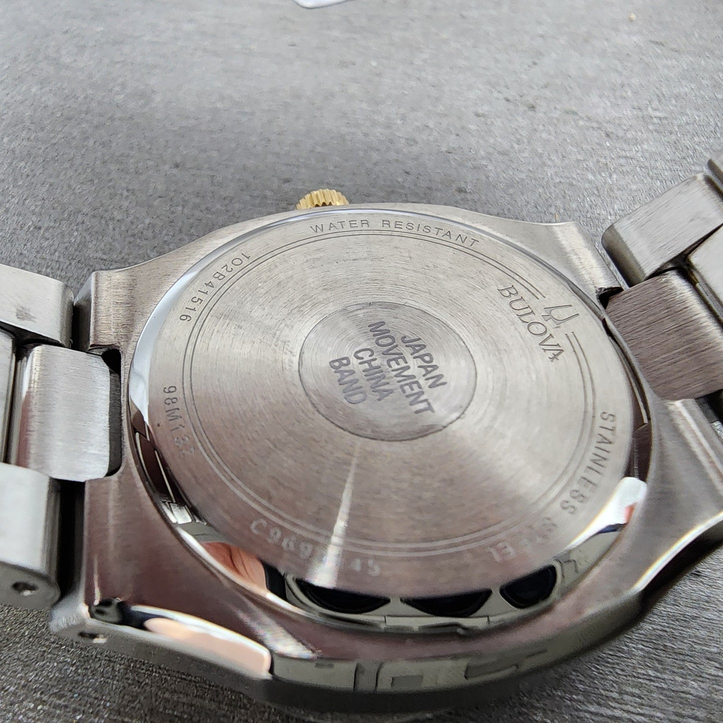 Bulova Surveyor Watch Women 34mm White Dial Two Tone Date Round Bracelet 98M13211