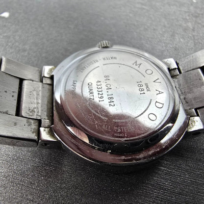 Movado Concerto Watch Women 26mm MOP Dial Silver Tone 84.G4.1842 New Battery10