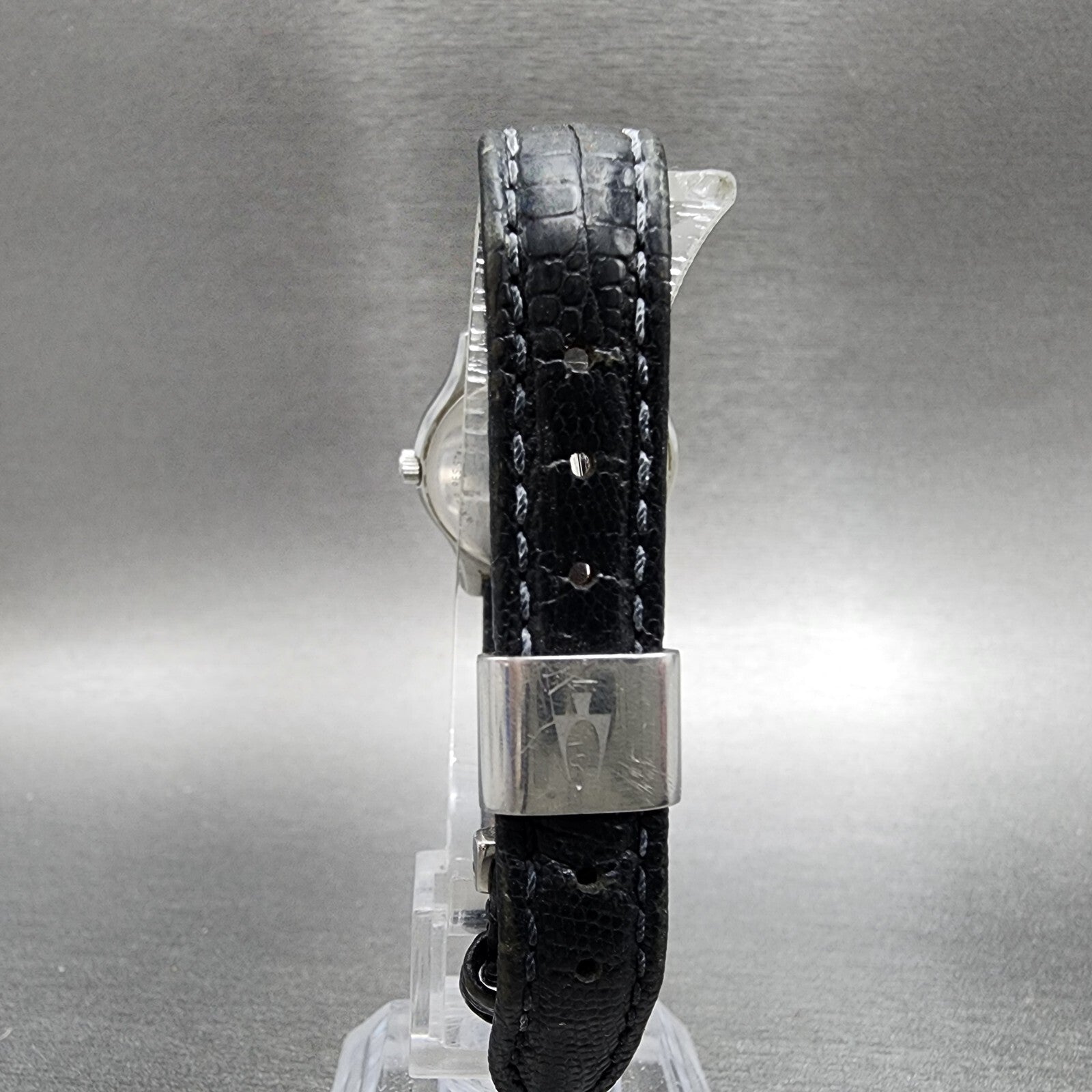 Bulova Accutron Watch Women 25mm White Dial Steel Round 26L01 New Battery7
