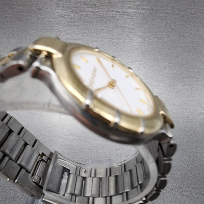 Yves Saint Laurent Watch Women 29mm White Dial Two Tone 4630E63450 New Battery3