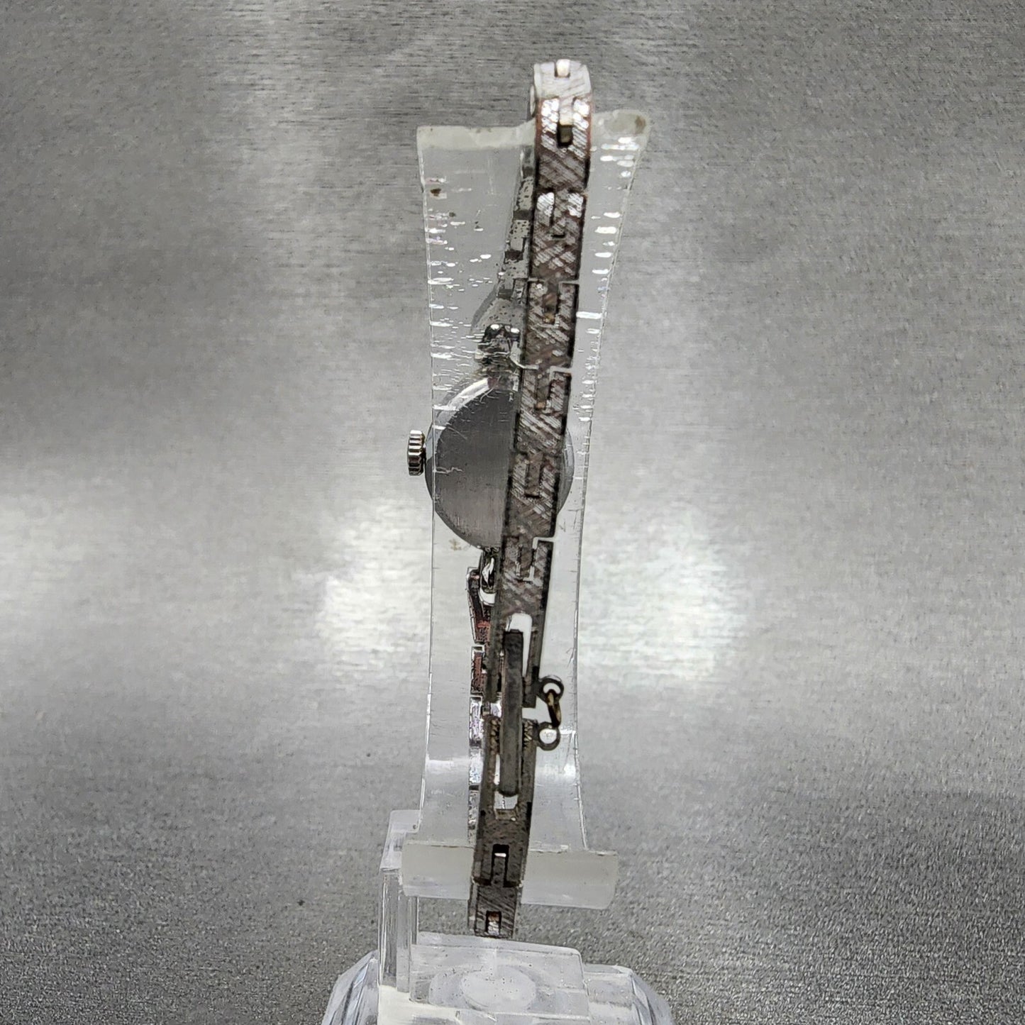 Seiko Solar Watch Women 15mm White Dial Silver Tone Manual 107840 Runs7