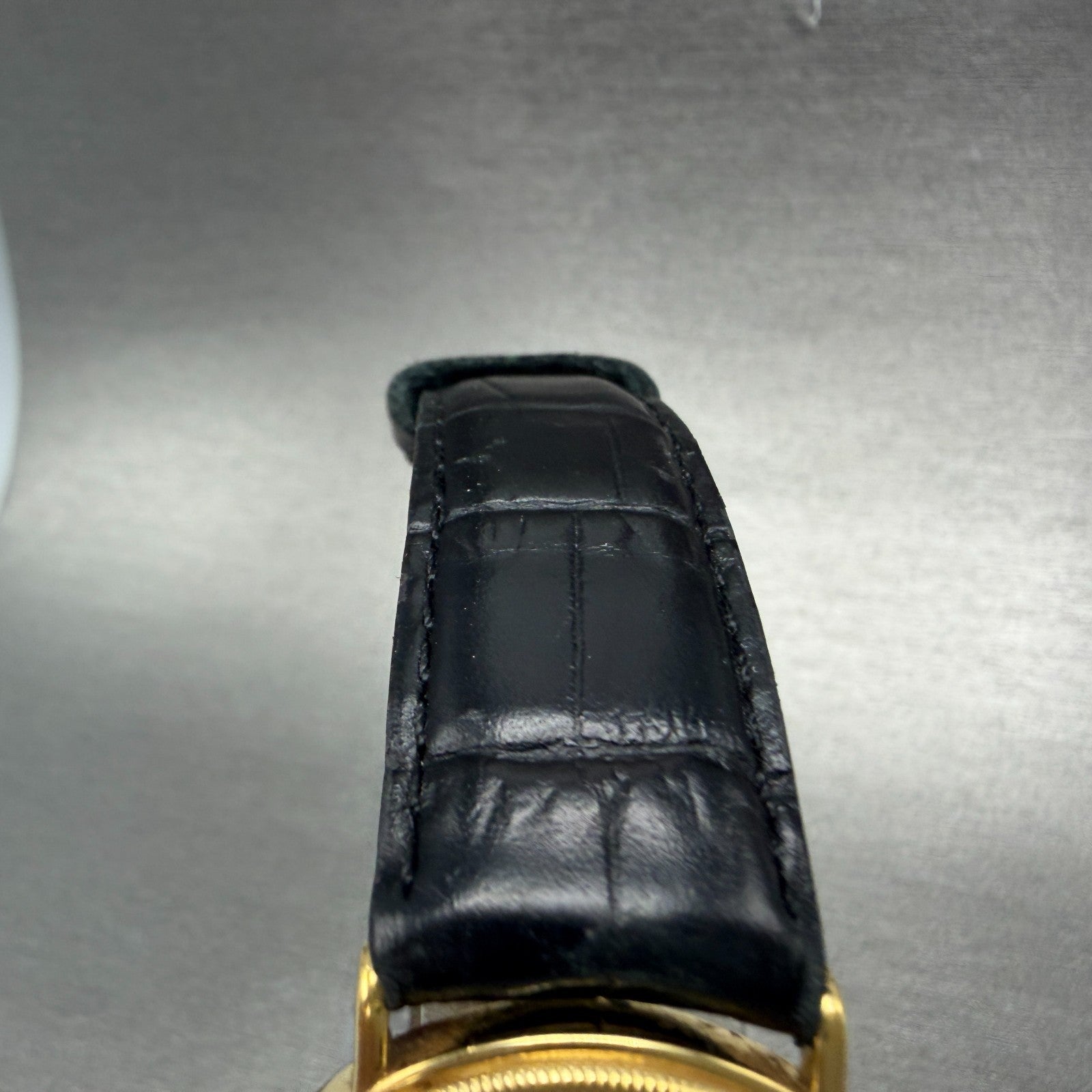Raymond Weil Watch Men 32mm White Dial Gold Plated Date Round 5514-1 New Battery4
