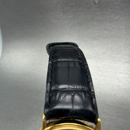 Raymond Weil Watch Men 32mm White Dial Gold Plated Date Round 5514-1 New Battery4