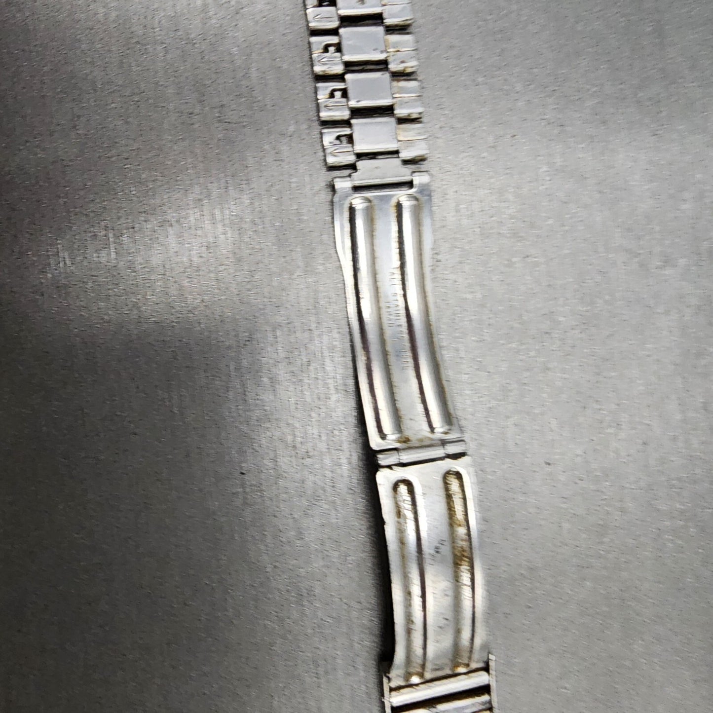 VTG Seiko bracelet 22mm Stainless Steel Tri Folding Clasp Japan made READ!!!10