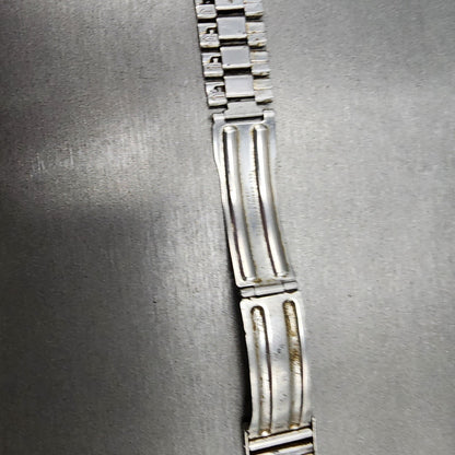 VTG Seiko bracelet 22mm Stainless Steel Tri Folding Clasp Japan made READ!!!10