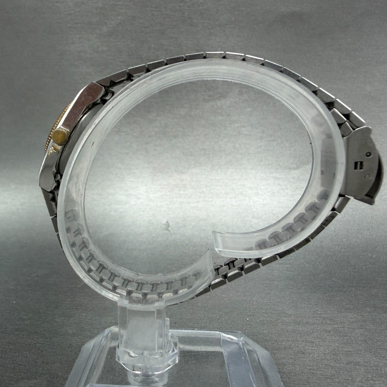 Seiko Watch Women 20mm Silver Dial Two Tone Round 5420-0059 New Battery Vintage6