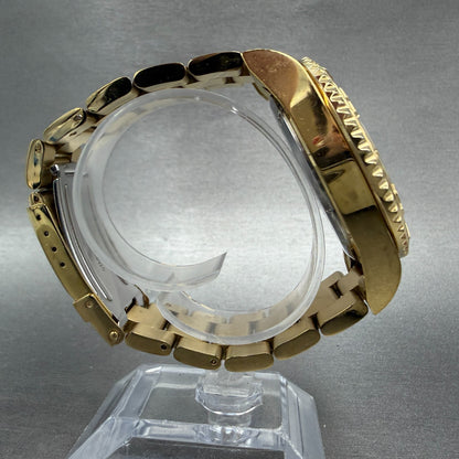 Invicta Pro Diver 1774 Chronograph Watch Men 44mm Champagne Dial Gold Tone Runs8