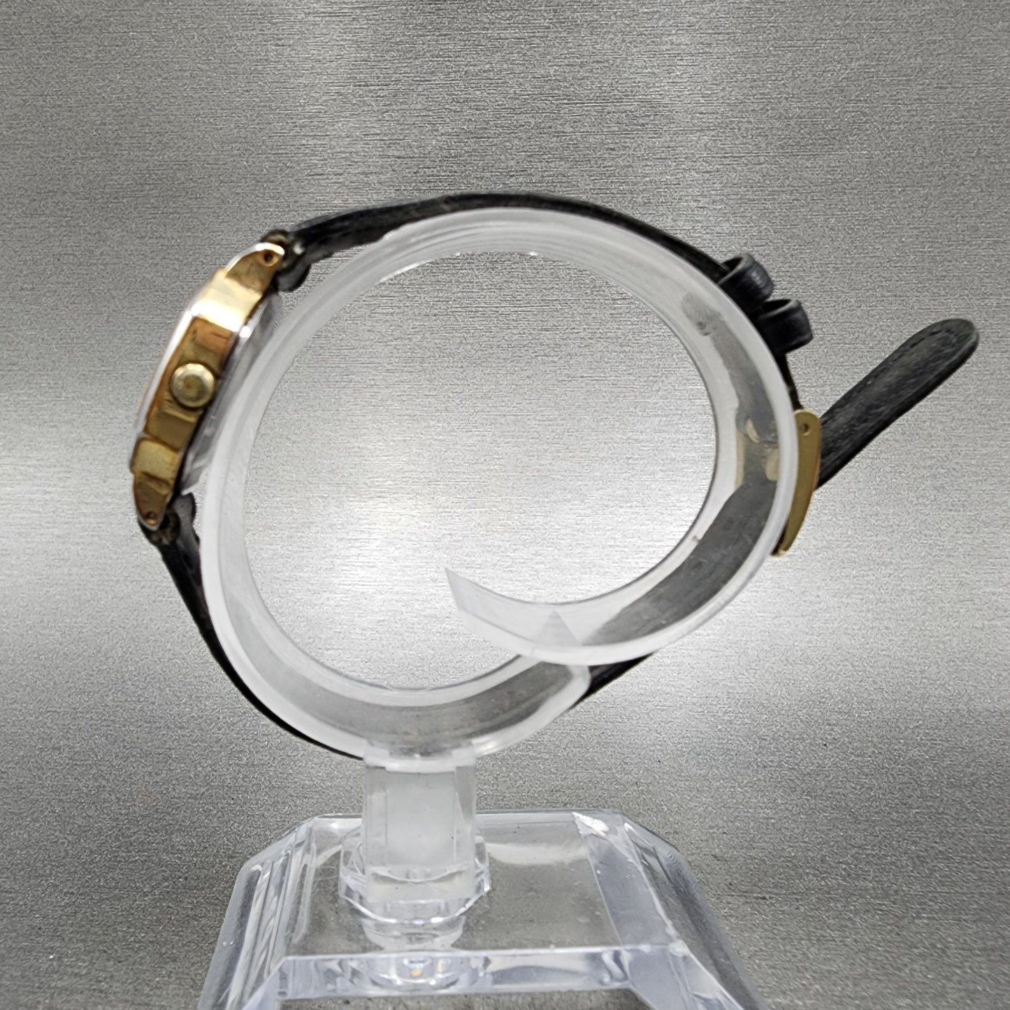 Seiko Watch Women 22mm Champagne Dial Gold Tone Octagon 54215190 New Battery6