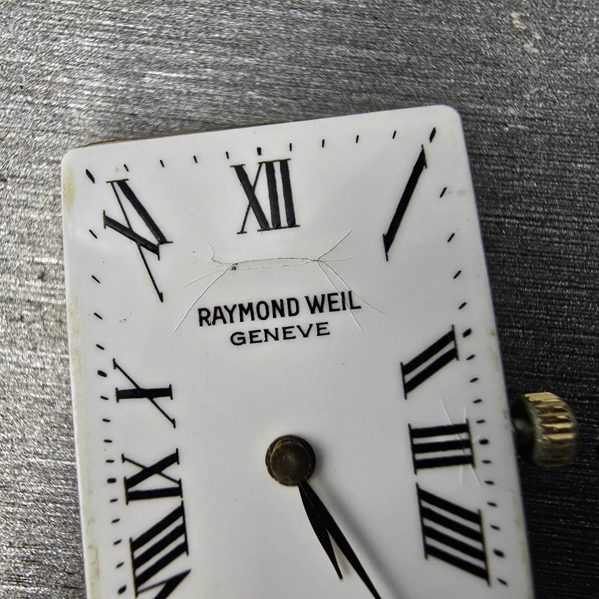 Raymond Weil Tank Watch Unisex 20mm White Dial Gold Plated 5742 VTG PARTS13