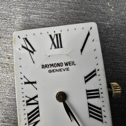 Raymond Weil Tank Watch Unisex 20mm White Dial Gold Plated 5742 VTG PARTS13