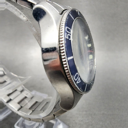 Wenger Battalion Dive Watch Women 31mm Blue Dial Silver Tone Date Round New Batt3