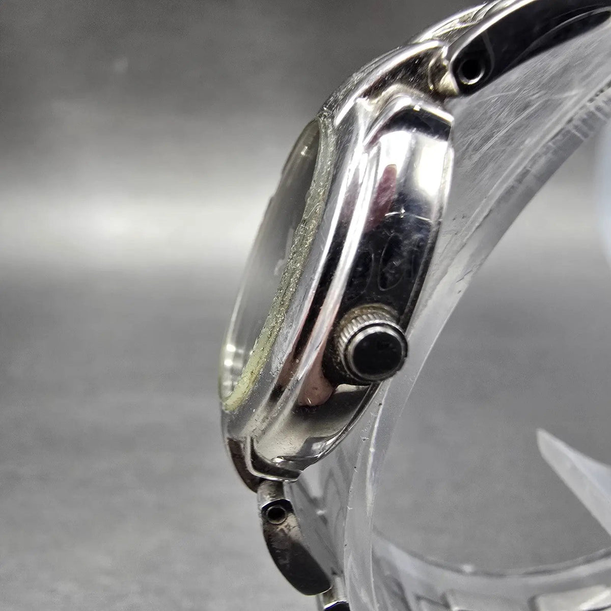 Citizen Eco-Drive Watch Women 18mm Black Dial Silver Tone Oval B023-S019117 Runs2