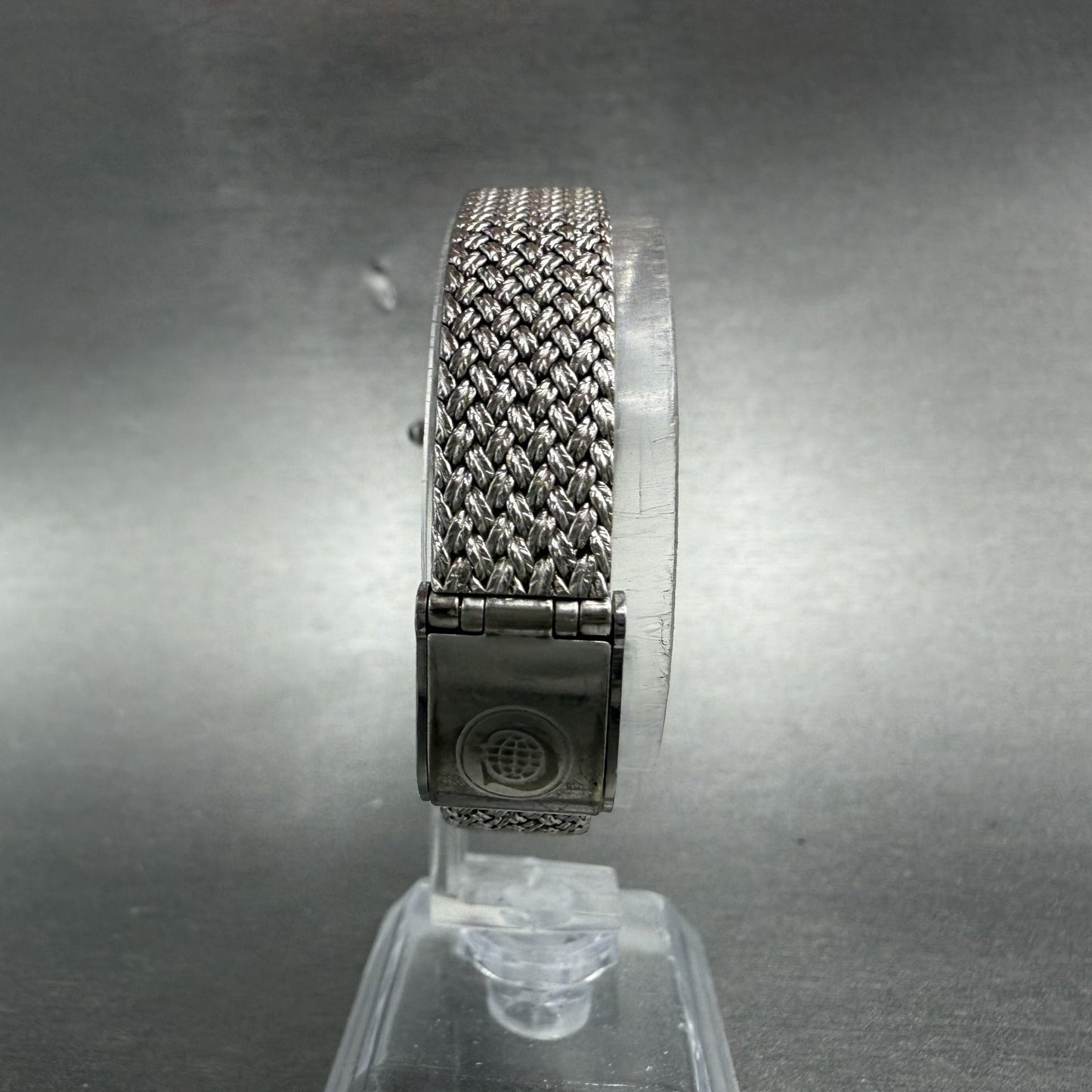 Cyma Watch Women 21mm Silver Dial Silver Tone Rectangle Mesh 706 New Battery7