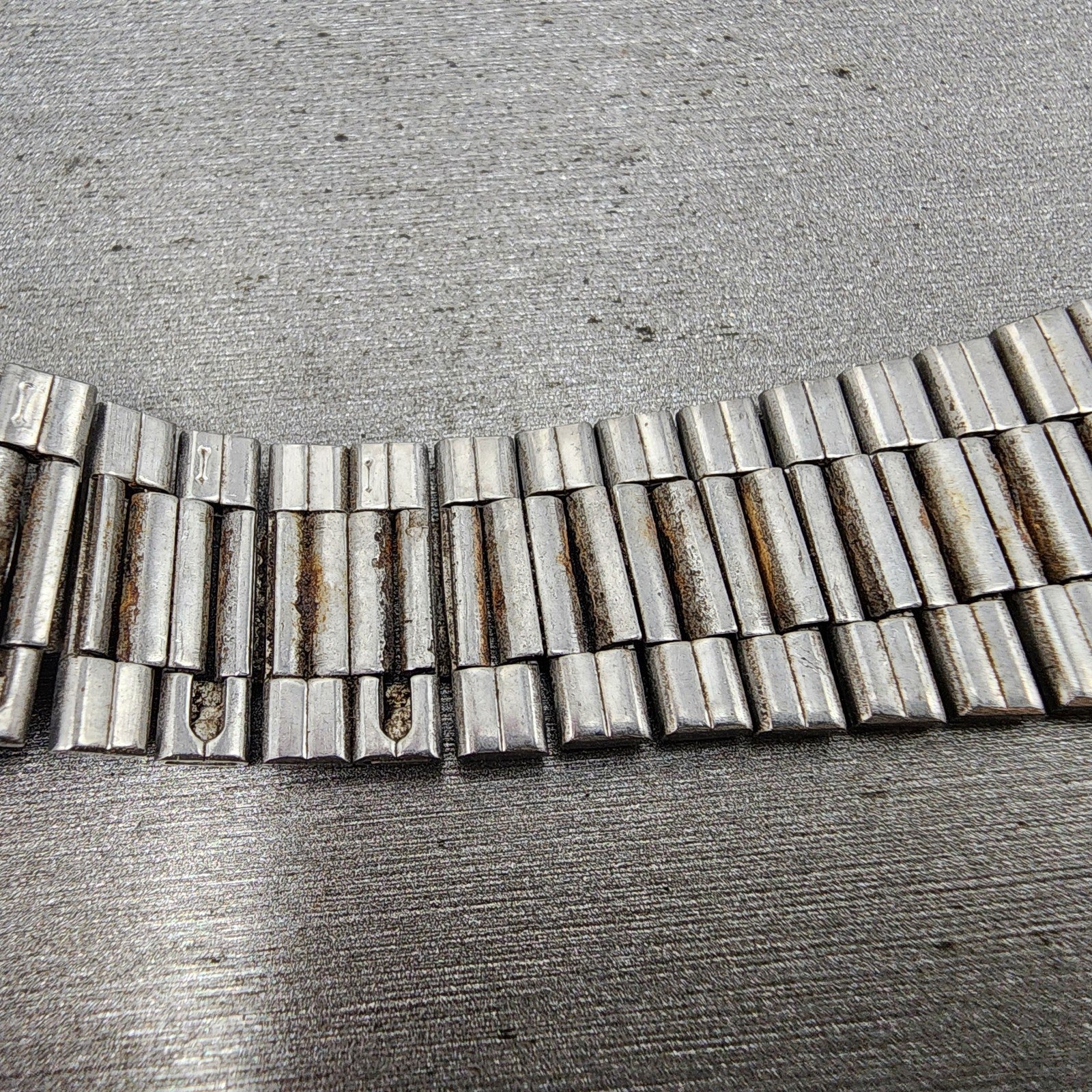 Seiko Bracelet 20mm Two Tone Stainless Steel Tri Folding Z271 End Links8