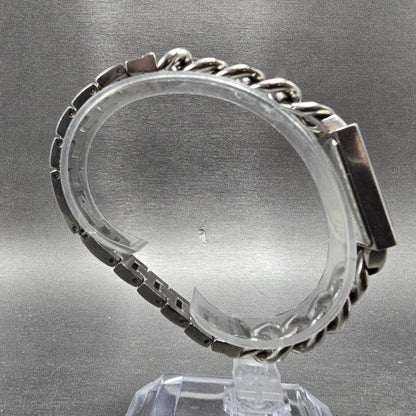 Bulova Harley Davidson Watch Women 20mm White Dial Silver Rectangle New Battery8