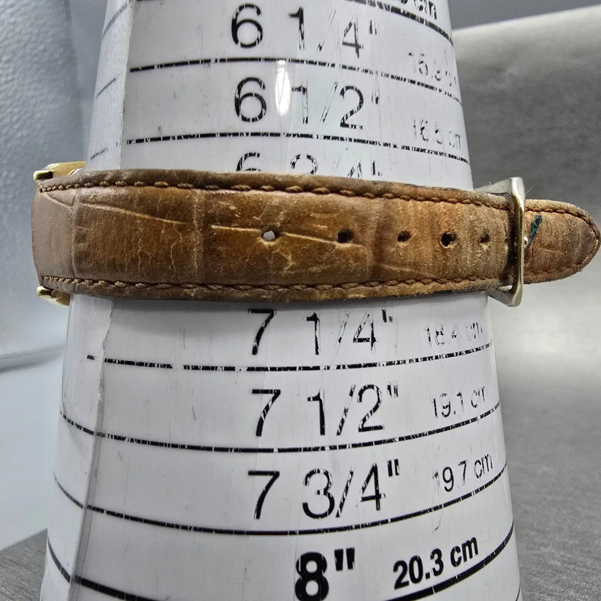 Orvis Dual Time Watch Women 23mm White Dial Gold Tone Rectangle New Battery GT10