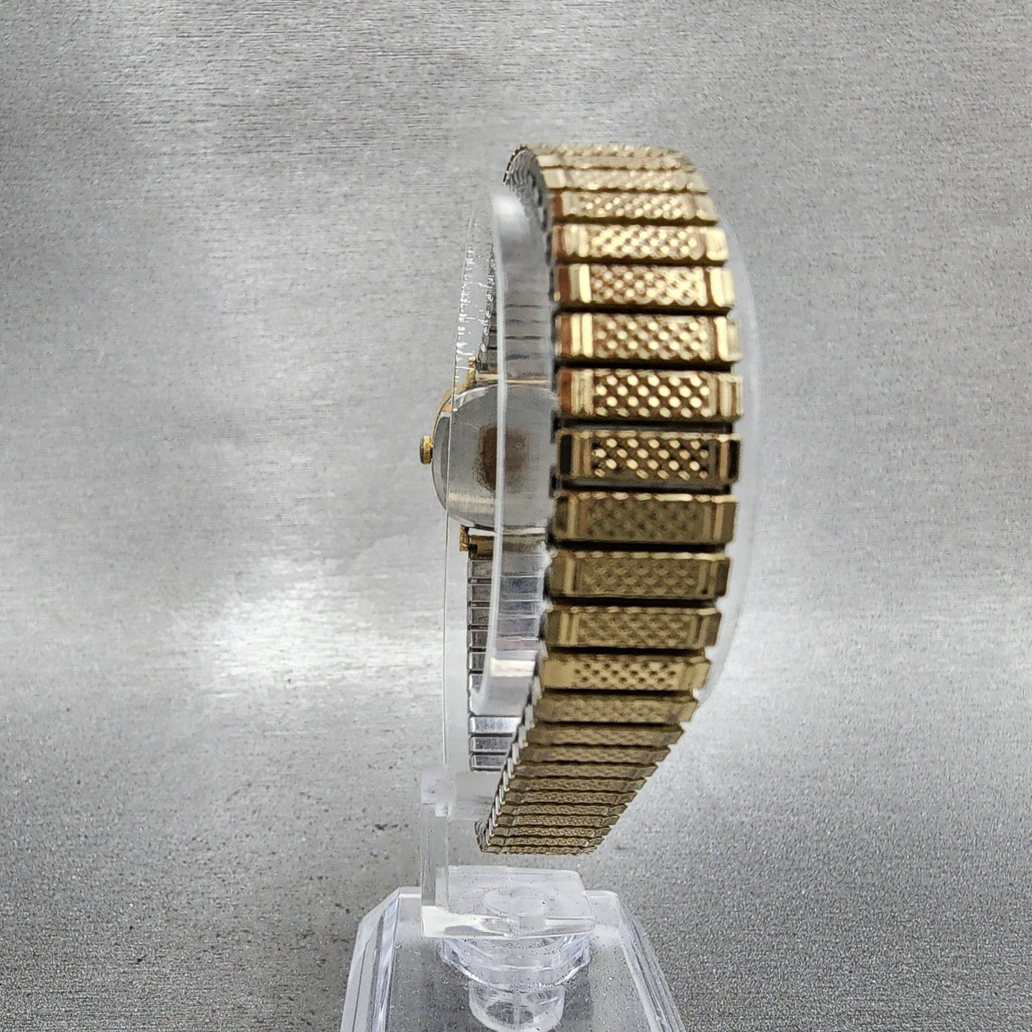 Citizen CQ Watch Women 20mm Gold Dial Gold Tone Rectangle New Battery VTG7
