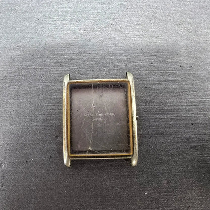 Seiko 6020-5059 Watch Case Gold Tone Rectangle 25mm Vintage0