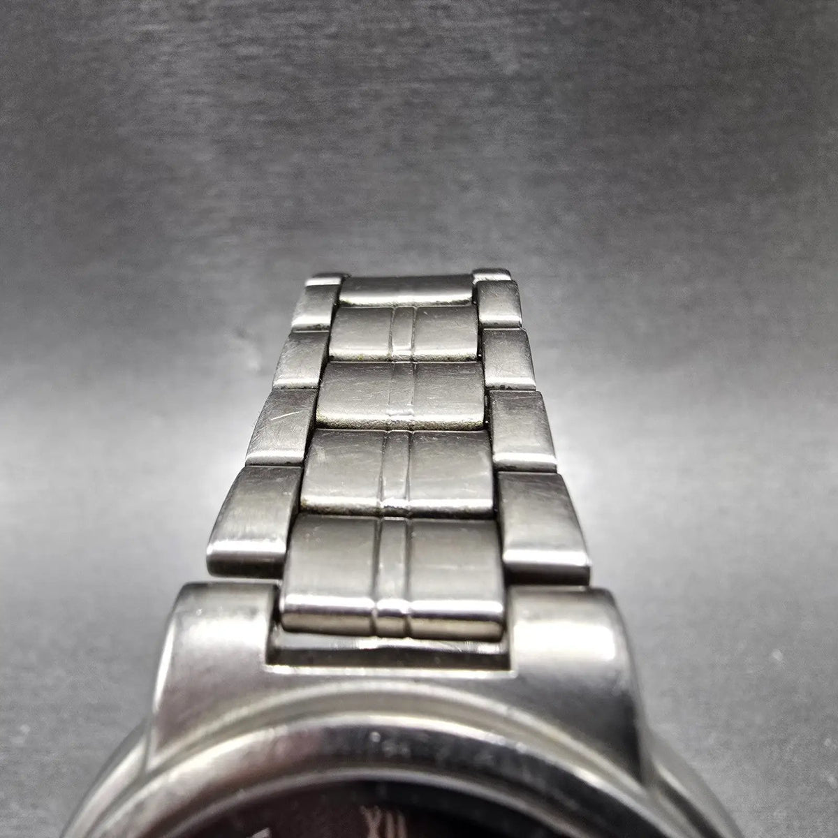 Seiko Solar Watch Men 35mm Black Dial Titanium Date Round 5K22-0A20 PARTS5