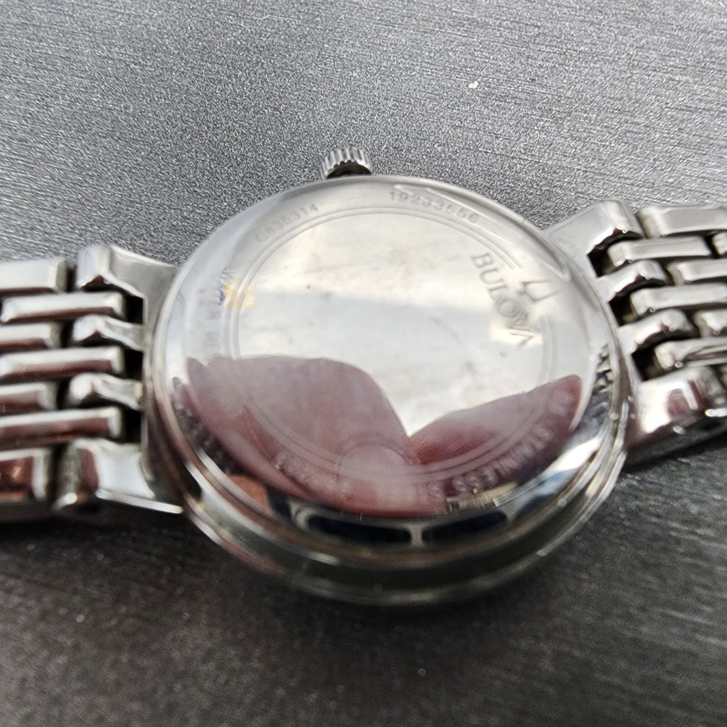 Bulova Watch Women 26mm White Dial Silver Tone Round Date 96r203 New Battery